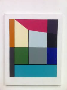 41 x 51 cm Acrylic, tape on canvas NFS 