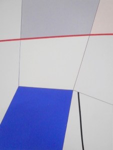 24 x 30 x 41 cm Acrylic, tape on wood panel $150 